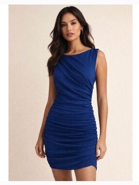 Abercrombie & Fitch | Royal Blue Ruched Dress